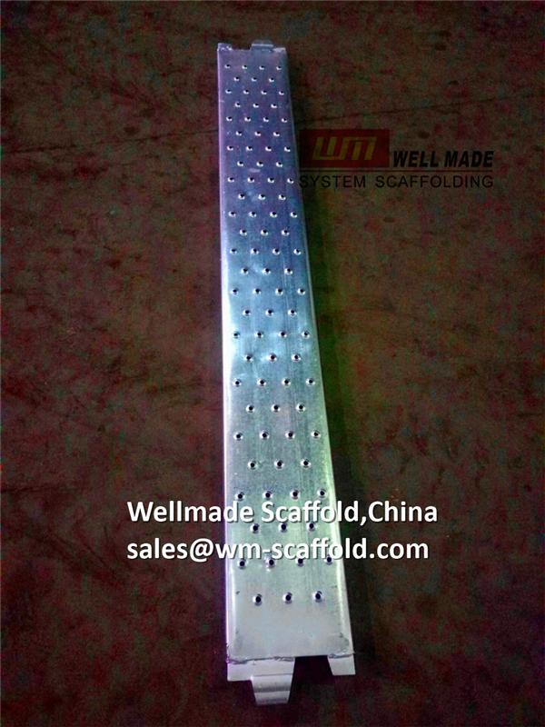 Scaffolding Steel Planks with hooks to South Africa for kwik stage scaffold system-hook on scaffold boards from wellmade scaffold china leading oem scaffolding iso ce 5000m2 auto to 49 countries 
