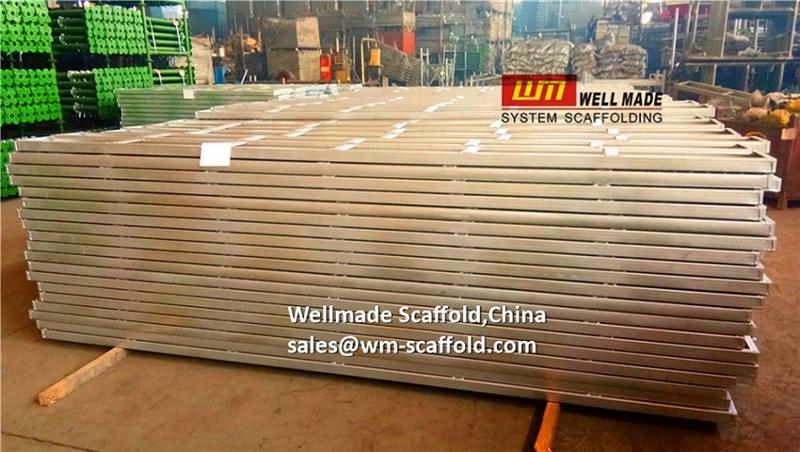 new designed scaffold toe board system with scaffolding steel planks 250 x 40mm to protect construction scaffolding safety fixed by toe board clips