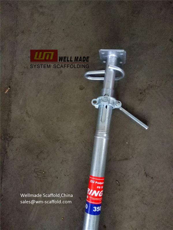galvanized scaffolding steel props adjustable scafold jacks to erope-construction concrete formwork slab support  wellmade scaffold china lead oem manufacturer  