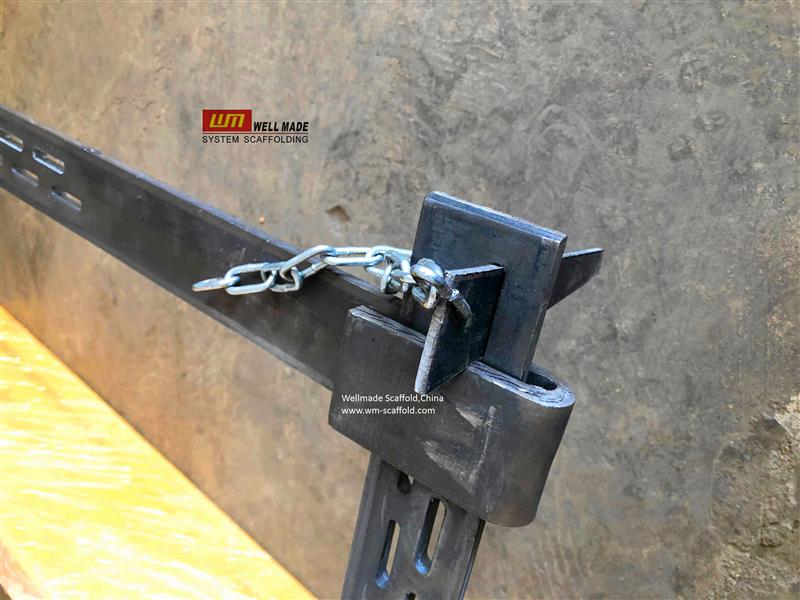  columnn formwork clamps adjustable column with wedge pin and chain fitting - construction concrete form work shuttering accessories pins -sales at wm-scaffold.com wellmade scaffold china lead scaffolding manufacturer exporter